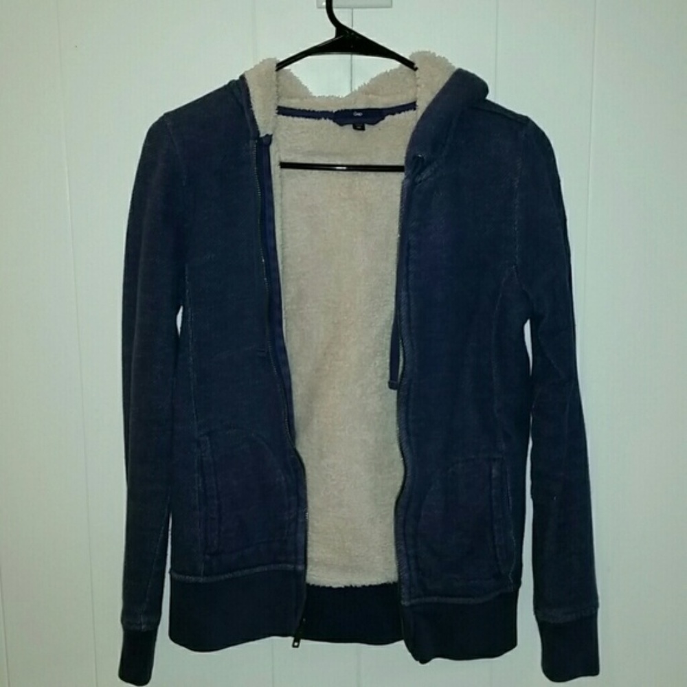 GAP lined zip up hoodie